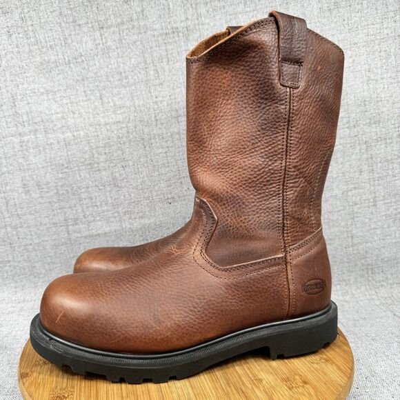 Iron Age Boots Men\'s Size 9.5 M Hauler Wellington Work Leather main image 6